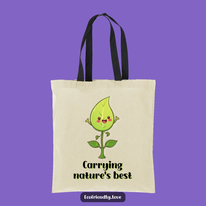Funny Leaf Tote Bag: Carry Your Essentials with Joyful Nature Style