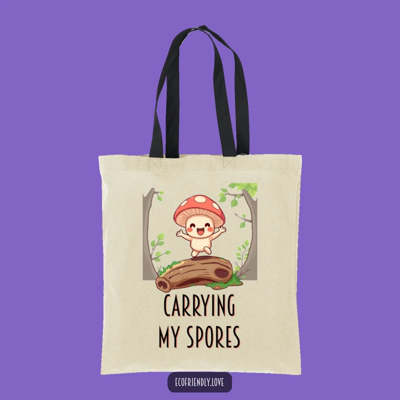 Funny Mushroom Tote Bag: Carry Your Essentials with Forest Fun, Great Funny Gift