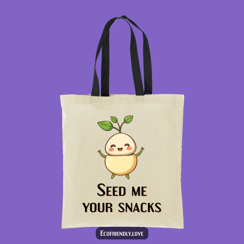 Funny Sprouting Seed Tote Bag: Carry Your Laughs & Essentials, Perfect Funny Gift