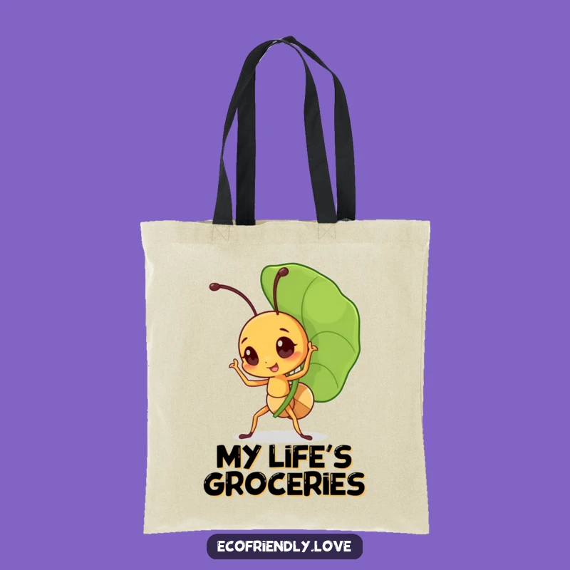 Funny Triumphant Ant Tote Bag: Mighty Leaf Carrier Accessory, Practical Funny Gift